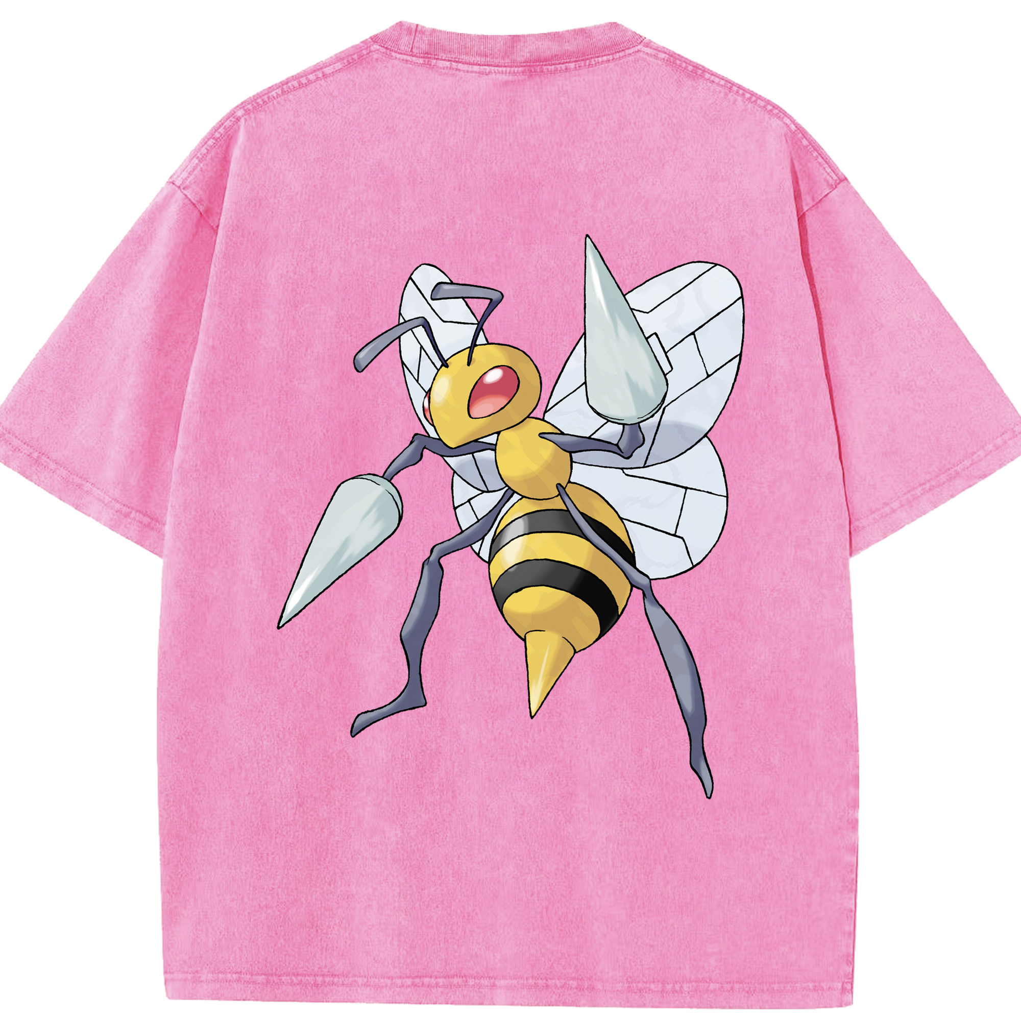 （画像用） ポケットモンスター Pokémon 綿100% ヴィンテージ風 半袖Tシャツ（背面プリント）
